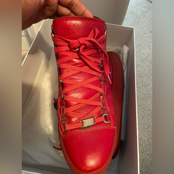 Red Balenciaga Sneakers - Picture 3 of 5